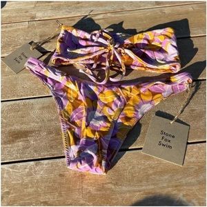 *NEW* Stone Fox Swim two piece floral size:Medium